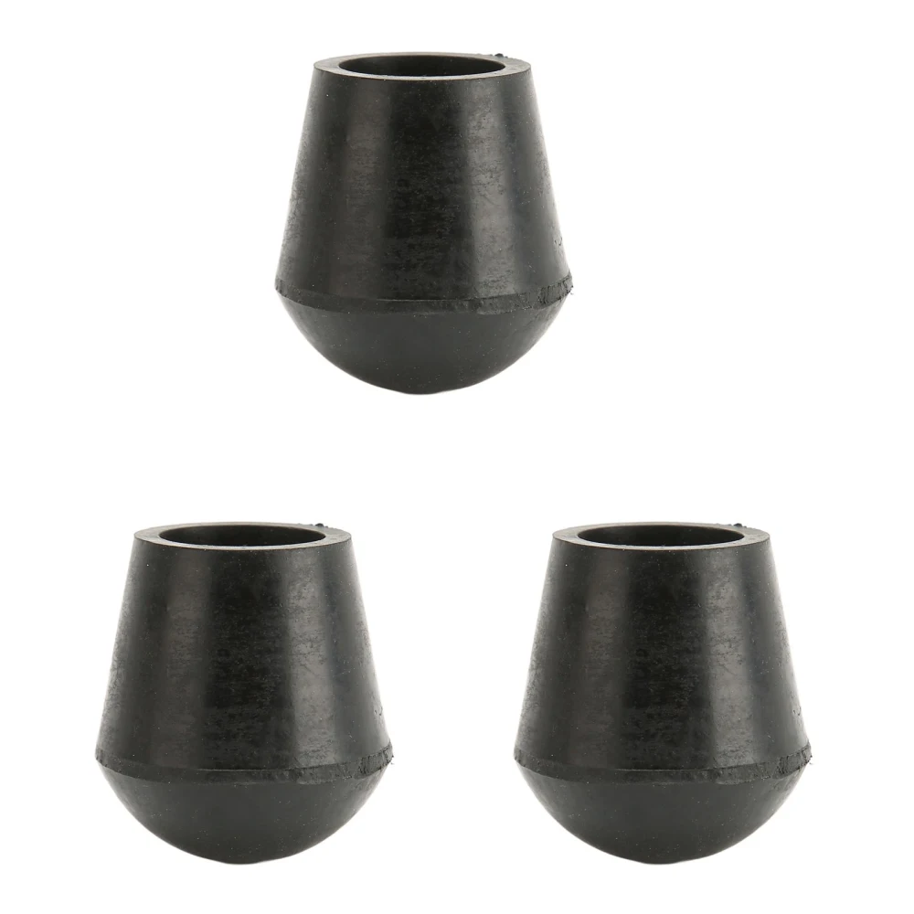 3 PCS Crutch Tips 22mm Inner Diameter Rubber Material Built in Copper Plate Walking Cane Tips for Replacement