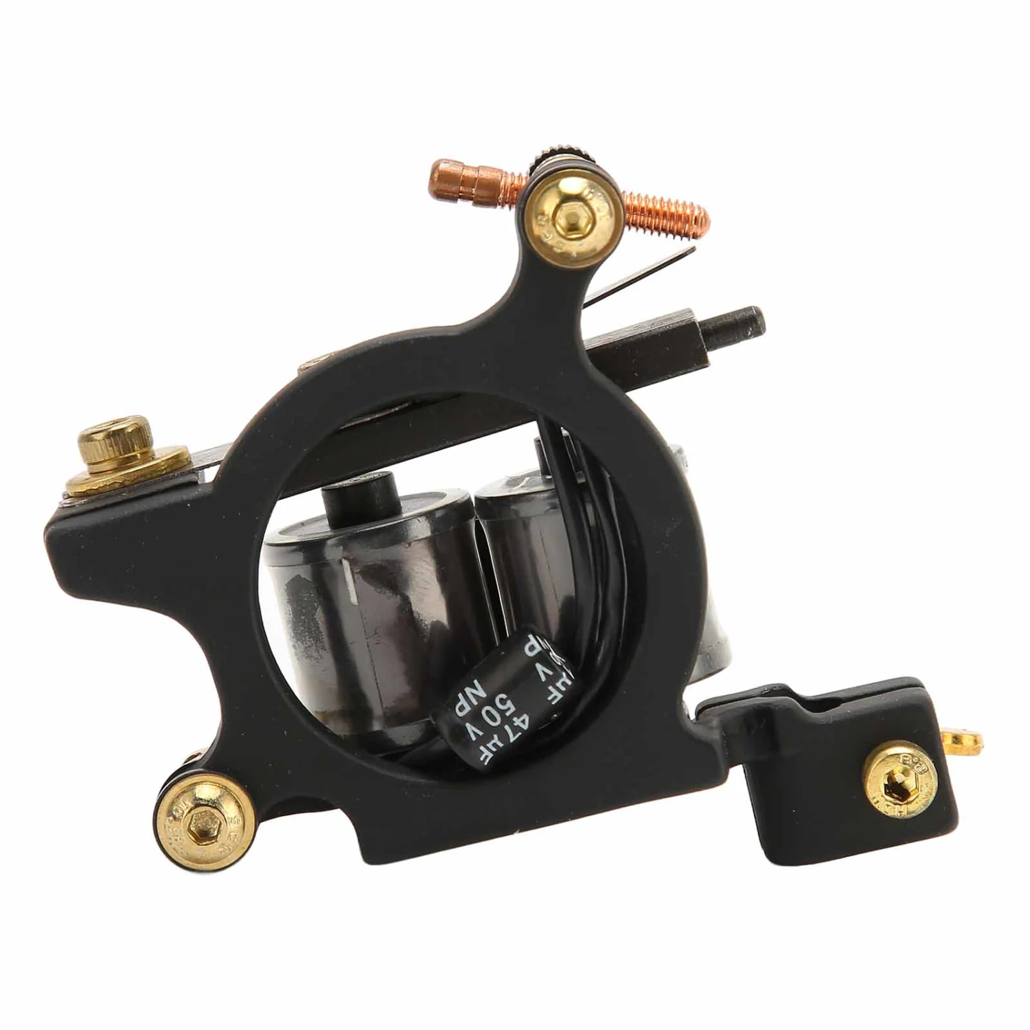 10 Wrap Coils Machine Copper Alloy Coil Professional Tattoo Machine for Shader Liner Tattooist Black 271