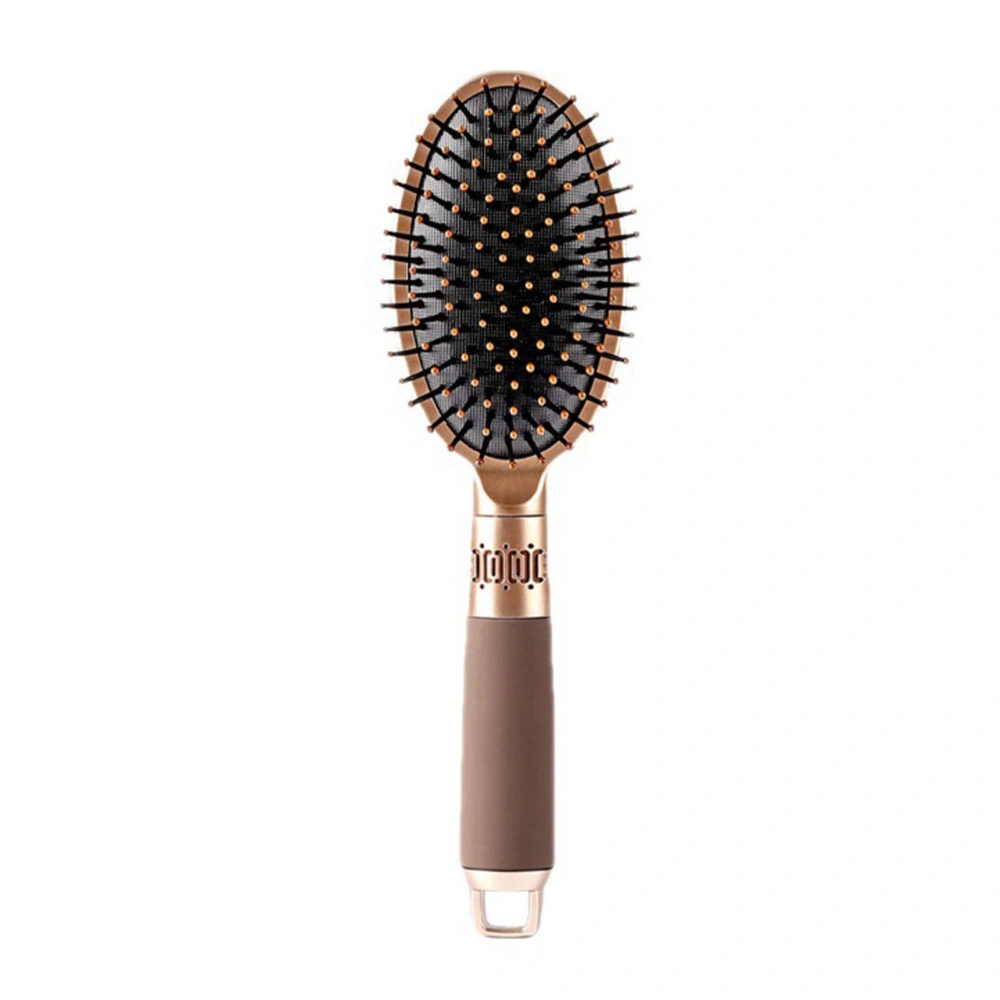 Oval Comb Curly Hair Household Male Female Gasbag Massage for Salon Style Coffee Color