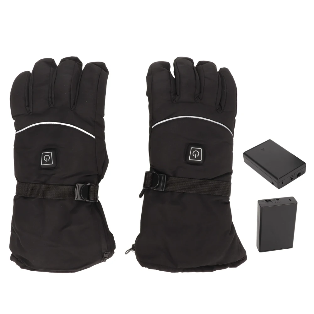 Electric Heated Gloves 3 Temperature Gears Windproof Double Side Heating Gloves for Winter