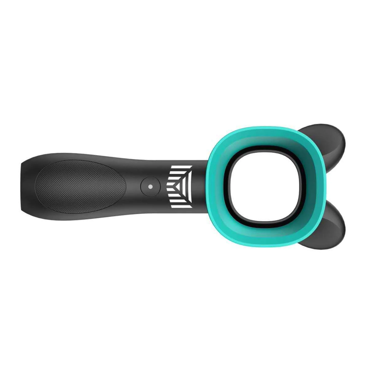 Handheld Fan Leafless 3 Power Adjustable Safe Cartoon Shape Portable Electric Mini Fan Black