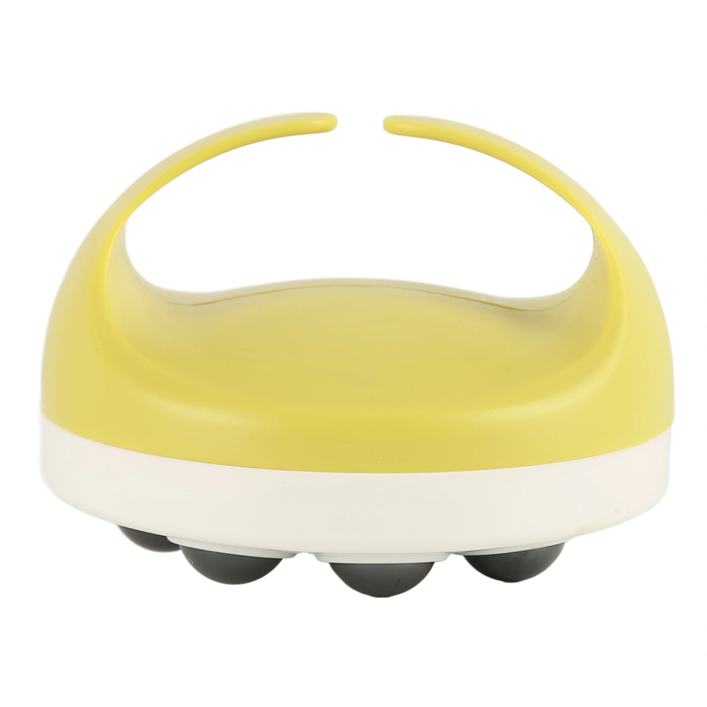 Handheld Body Massager 9 Magnetic Beads Reduce Swelling Deep Tissue Massage Tool for Hands Legs Waist Yellow