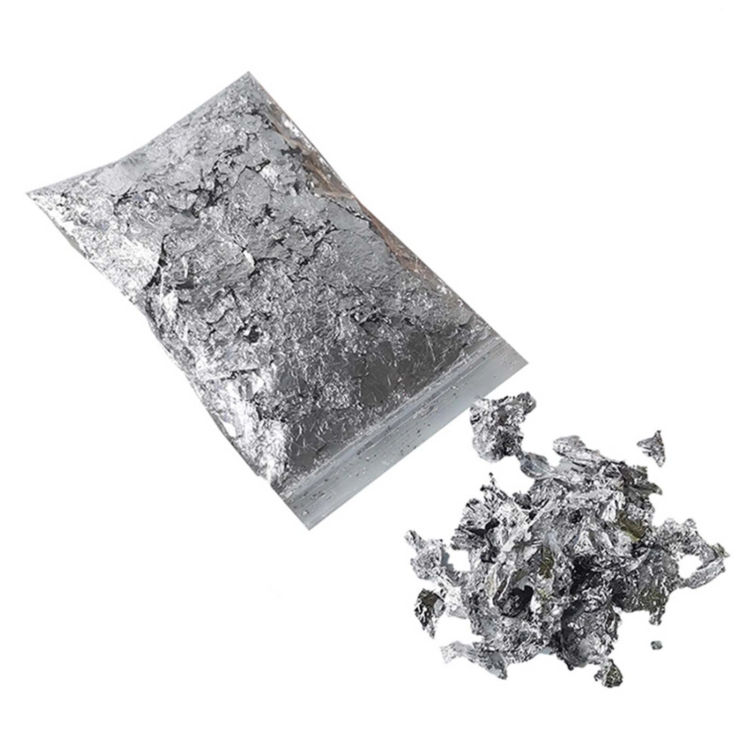 Nails Foil Flakes Glitter Gold Copper Silver Colorful Portable Nails Art Foil Flakes for Party Festival