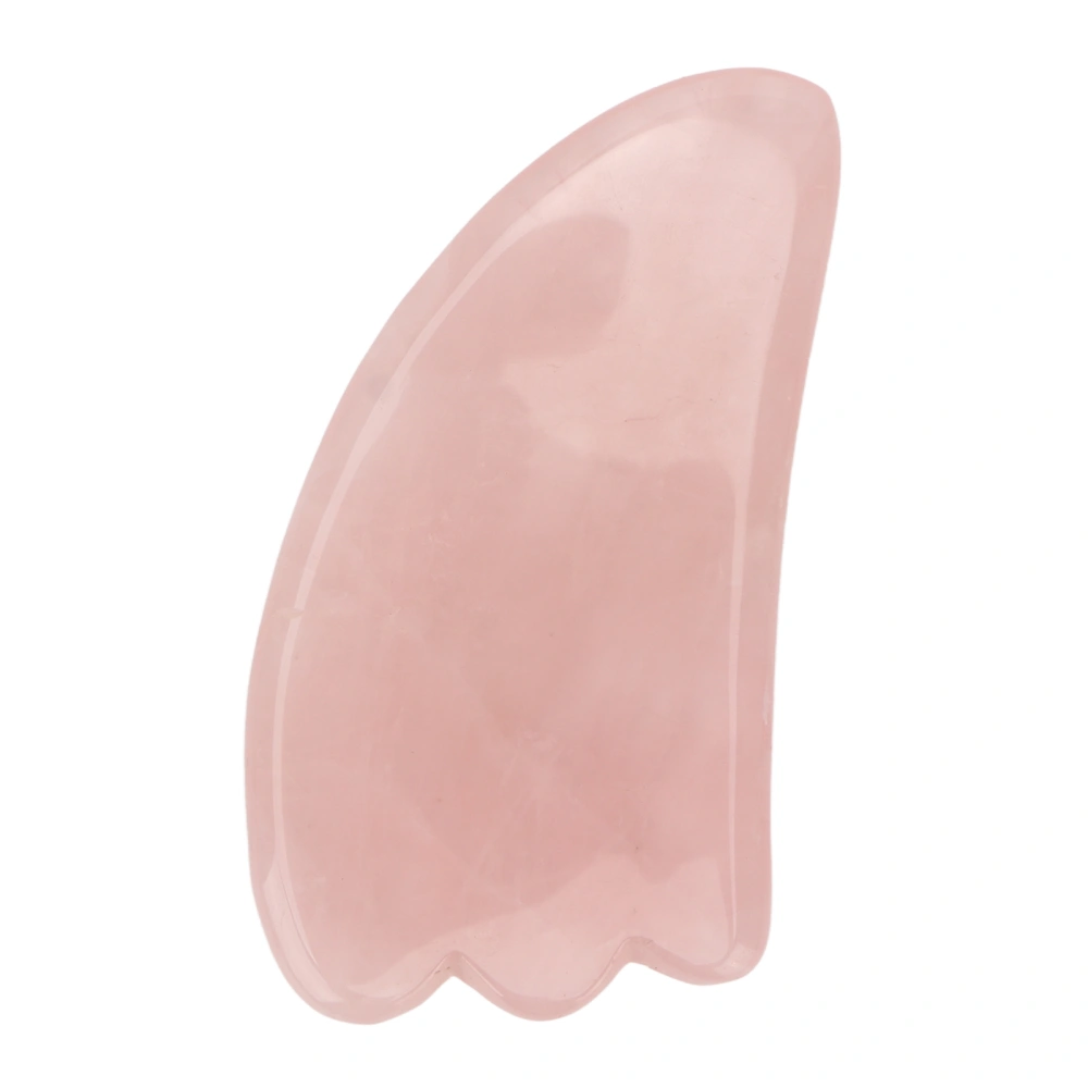 Scrapping Plate Pink Crystal Highly Polished Translucent Gua Sha Board Guasha Tool for Neck Hands Back