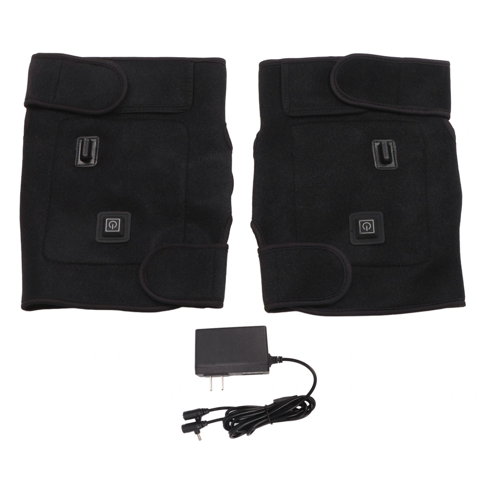 Heated Knee Brace 3 Temperature Gears Promote Circulation Knee Heating Wrap Pad with Pocket CN Plug 220V