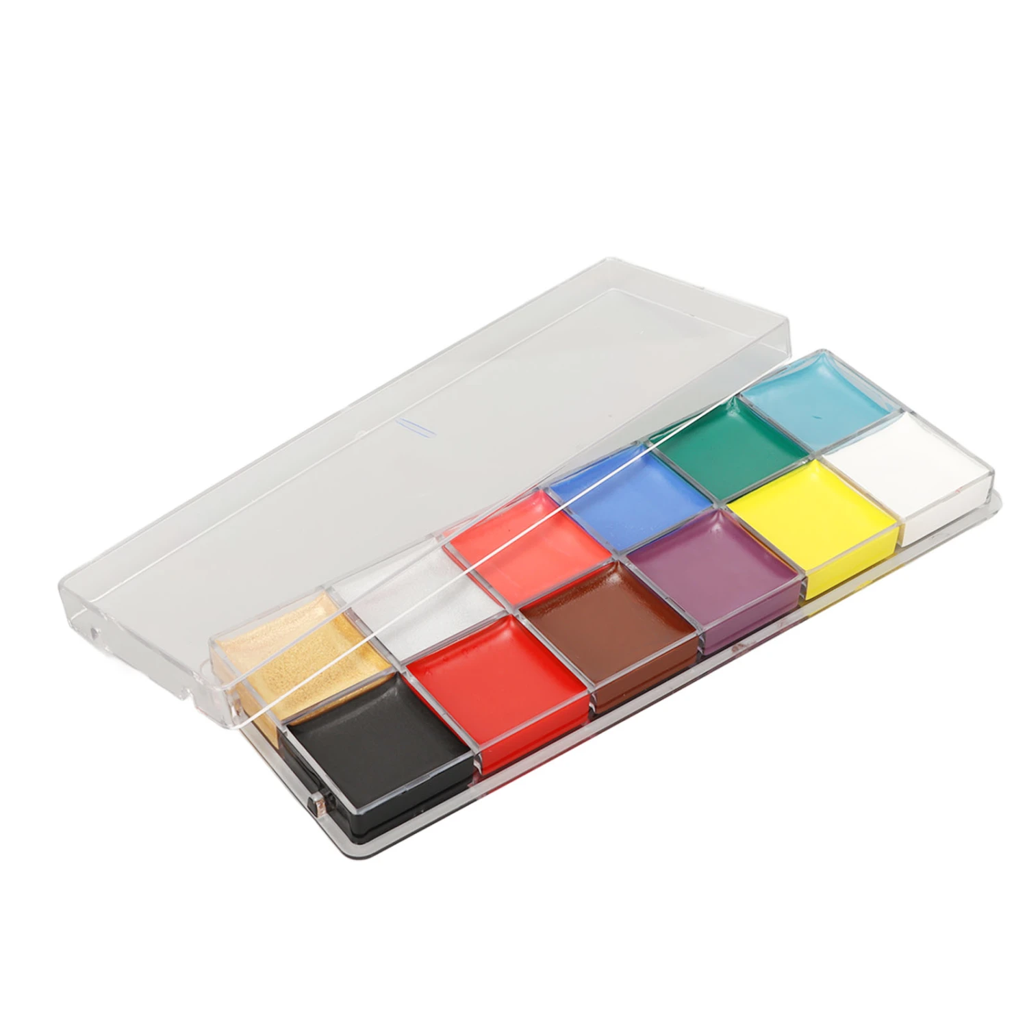 Face Paint Palette 12 Colors Oily Hypoallergenic Highly Pigmented Washable Professional DIY Body Paint Kit