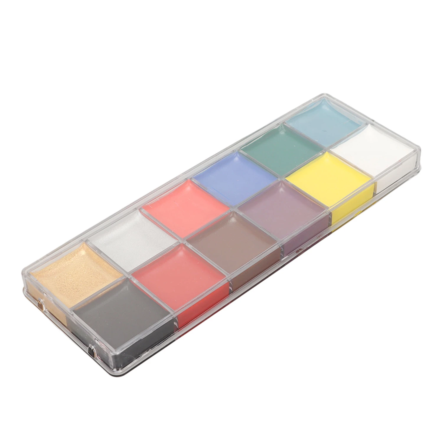 Face Paint Palette 12 Colors Oily Hypoallergenic Highly Pigmented Washable Professional DIY Body Paint Kit