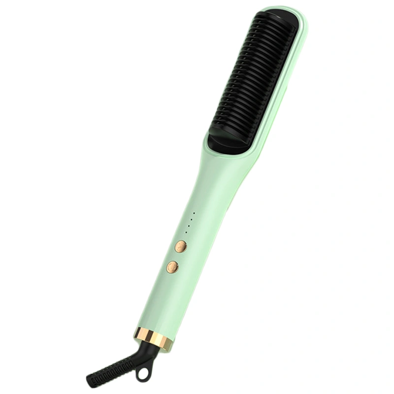 Hair Straightener Comb Intelligent Thermostat Negative Ion Dual Use Hair Straightening Brush Curling Iron US Plug 220V