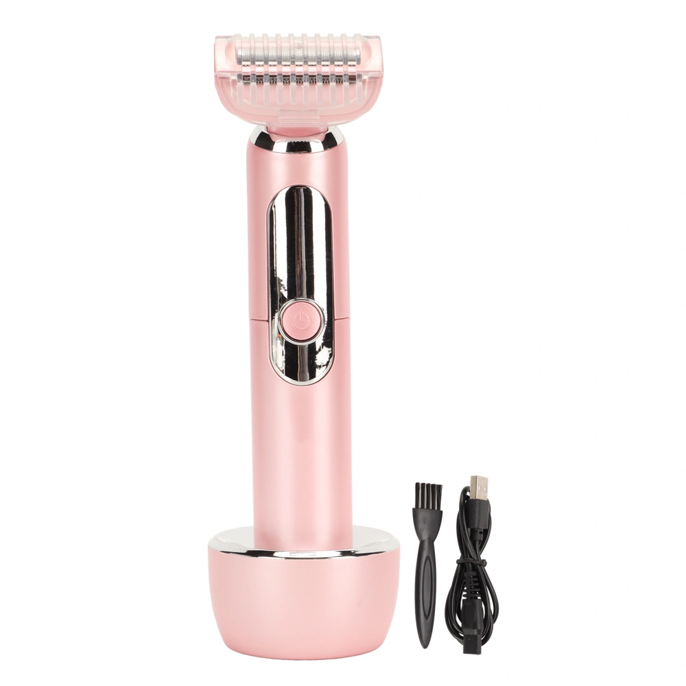 Electric Bikini Trimmer Waterproof USB Rechargeable Grooming Women Hair Clipper with Stainless Steel Blade