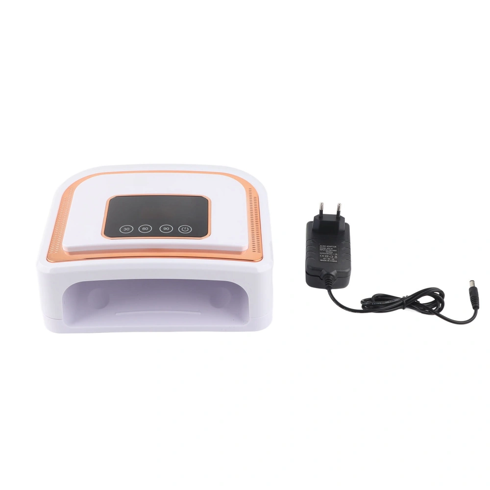 LED Nail Lamp Professional 120W 4 Gears Timing UV Gel Polish Nail Dryer Curing Lamp 100‑240V