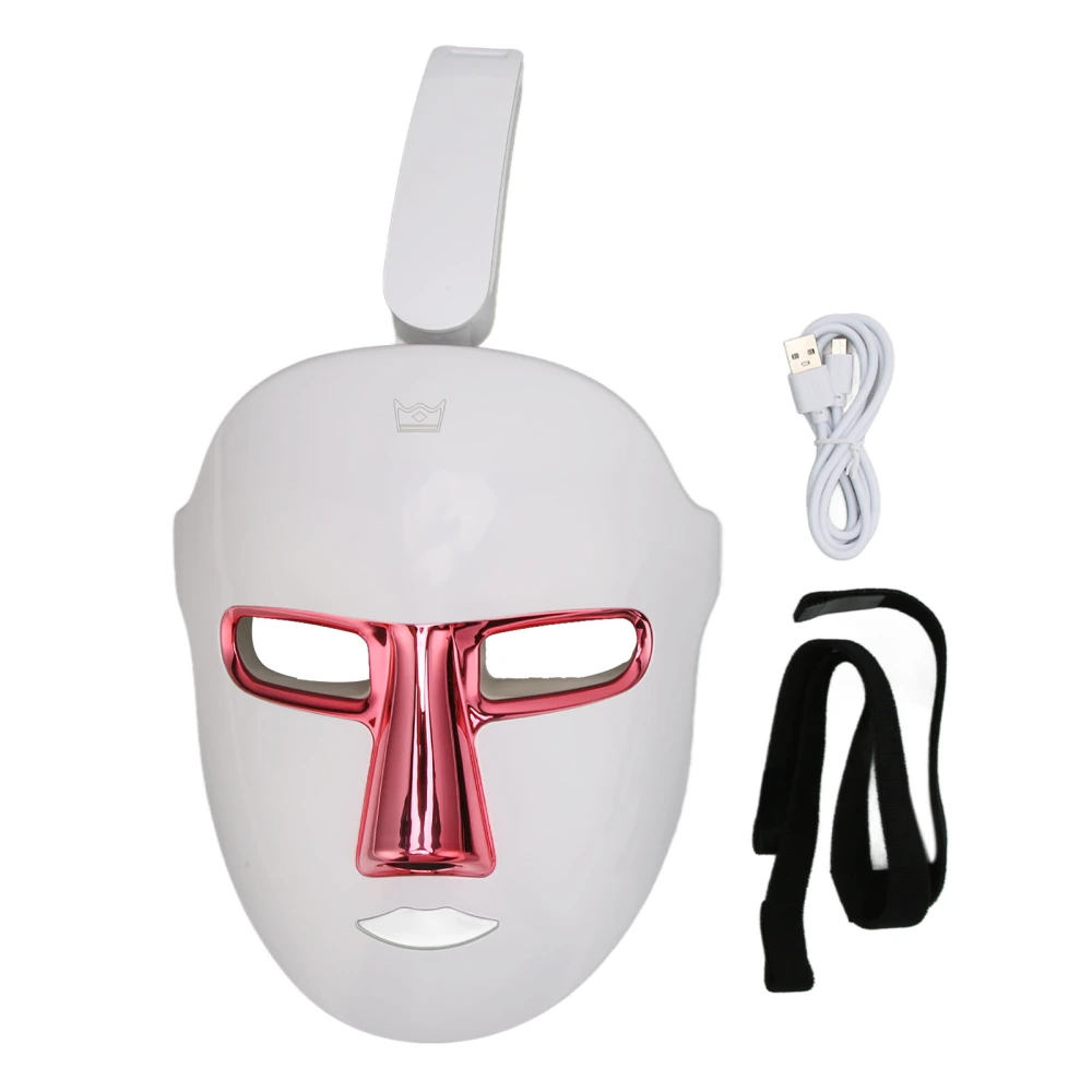 7 Color LED Device Skin Rejuvenation Pimples Reduction Spot Winkles Removal Brightening Beauty Device Purple Nose