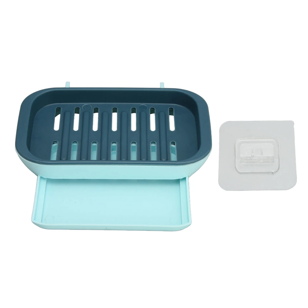 Soap Case Holder Portable Perforation Hanging Soap Holder with Tray for Traveling Bathroom