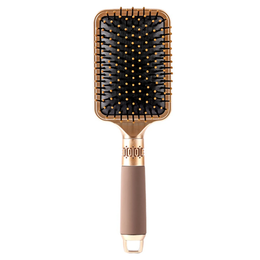 Hair Brush Styling Comb Styler Hairbrush Massaging Detangling Tool for Home Salon Rectangular 7.5x24.5cm / 2.95x9.65in