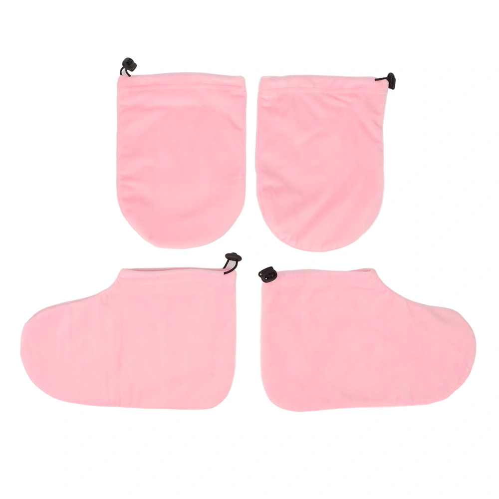 Paraffin Wax Glove Booties Women Soft Lint SPA Hot Wax Thermal Treatment Mitts Booties for Hand Foot Care