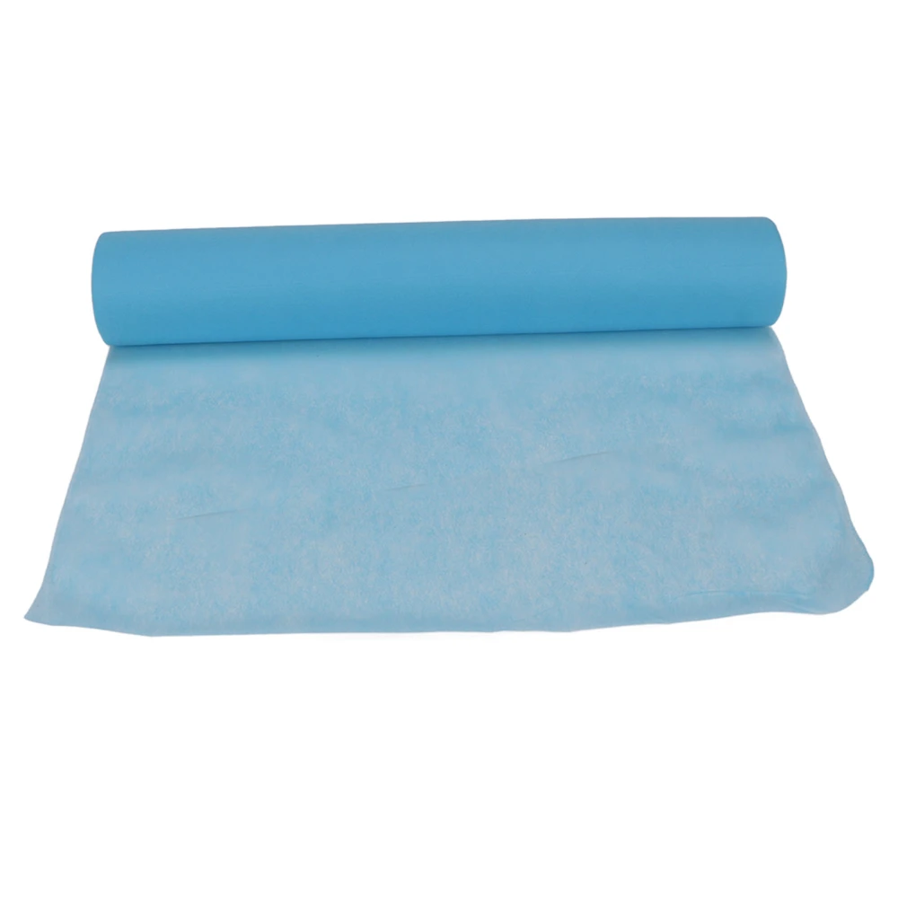 Facial Bed Cover Roll Nonwoven Skin Friendly Disposable Bed Sheet Roll for SPA Club Skin Management Center Beauty Salon Blue