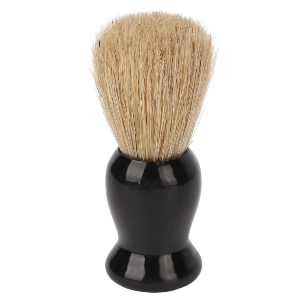 Beard Brush Multipurpose Glossy Black Paint Easy Foaming Synthetic Men Shaving Brush for Home Salon Travel