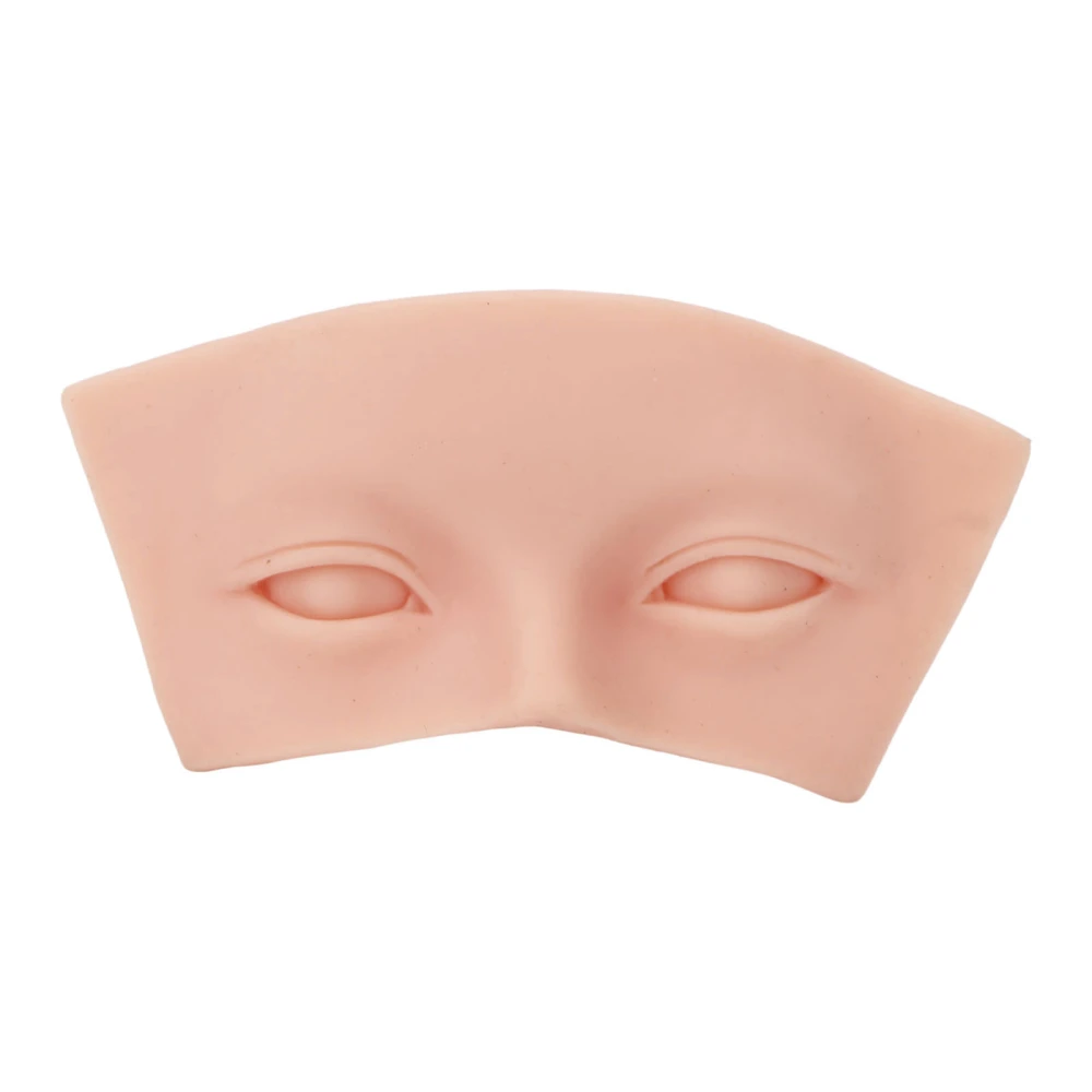 Silicone Makeup Face 3D Soft Elastic Reusable Authentic Feel Multi Purpose Makeup Practice Face Board for Training Medium Skin Color