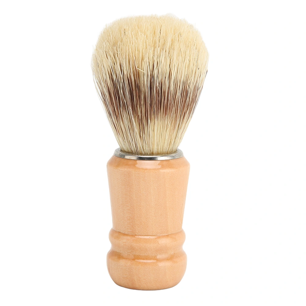 Beard Shave Brush Wooden Handle Lightweight Residue Removal Soft Hair Brush for Salon Home