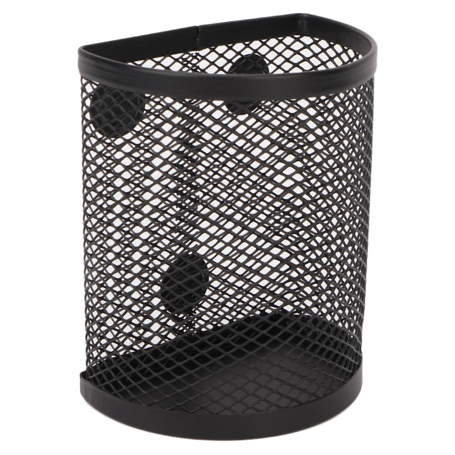 Magnetic Pencil Holder Semicircle Sturdy Metal Widely Used Magnetic Locker Organizer for Home Office Classroom