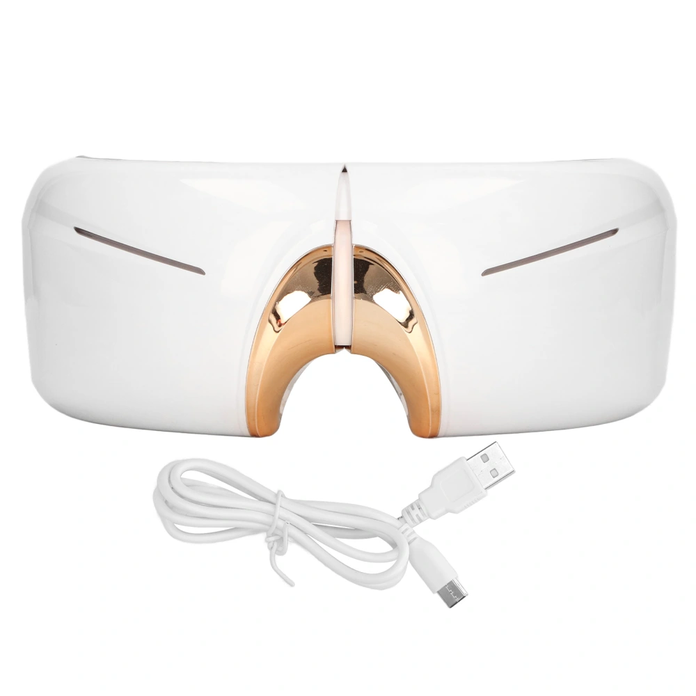 Eye Massager Heated Vibration USB Rechargeable Migraines Fatigue Relieve 3 Levels Folding Eye Treatment Machine