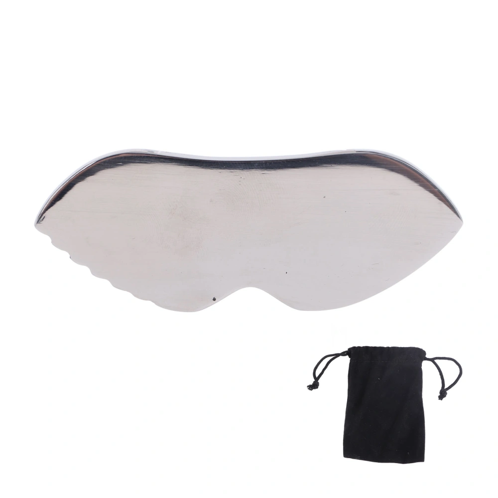 Gua Sha Massage Board Comb Edge 304 Stainless Steel Smoother Surfaces Gua Sha Tool for Soft Tissue Pain Relief Body Care