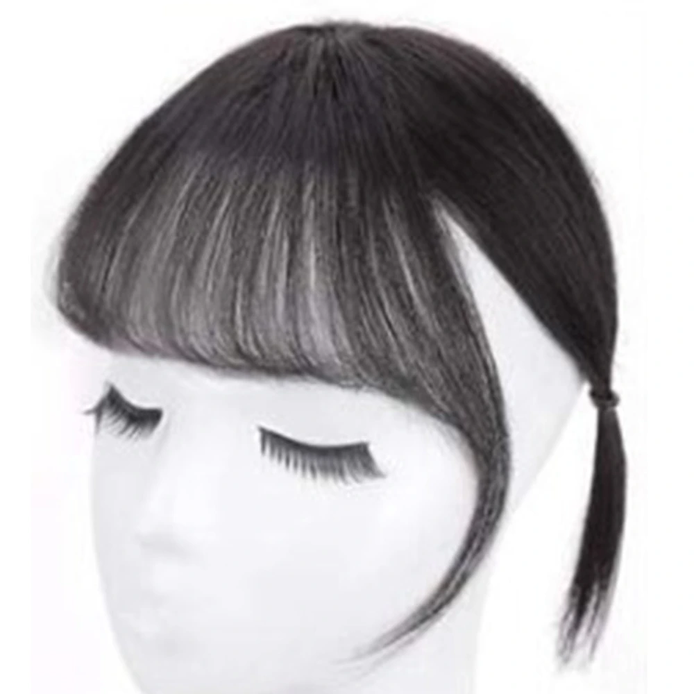 3D Clip in Bangs Women Girls Dome Air Bangs Hairpiece Hair Extension for Daily Wear Dating Ordinary Color