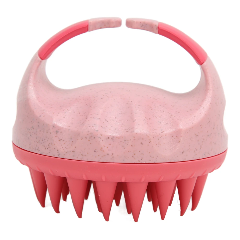 Hair Shampoo Brush with Soft Silicone Bristles Promote Blood Circulation Light Scalp Massager for Straight Curly Hair