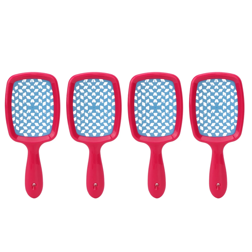 4pcs Detangling Brush with Ergonomic Handle Soft Paddle Hair Massage Brush for Curly Wet Dry Hair