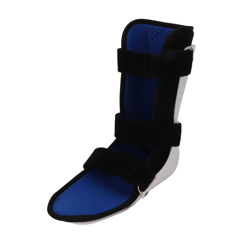 Walking Boot Short Type PVC Laminated Fabric Breathable Adjustable Ankle Fracture Brace for Sprain Left Foot S