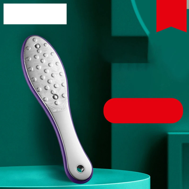 Double Sided Foot Rasp Stainless Steel Foot Callus Remover for Removing Hard Skin Purple