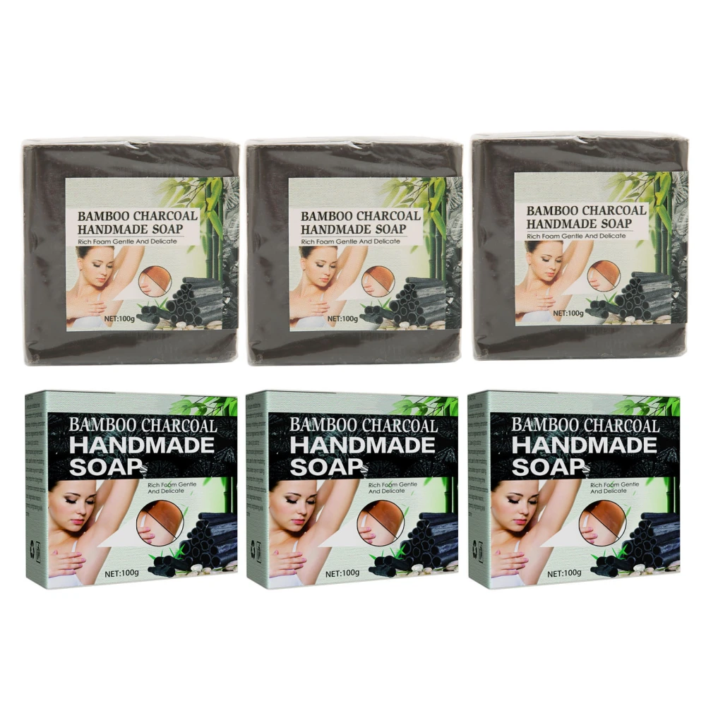 3PCS Organic Handmade Soap Lighten Melanin Whitening Handcrafted Soap for Body Cleansing