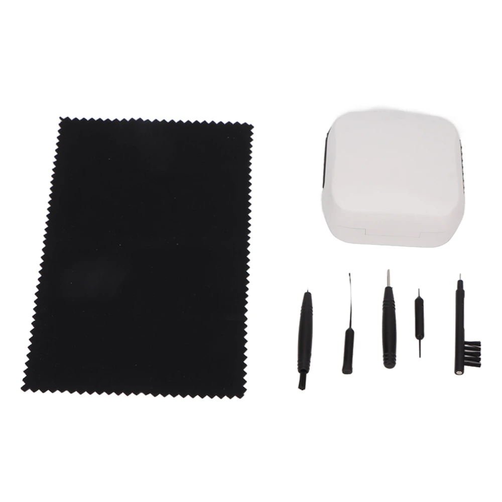 7 Piece Hearing Amplifier Cleaning Set with Brush Short Wire Ventilate Rod Clean Cloth Hearing Amplifier Cleaner