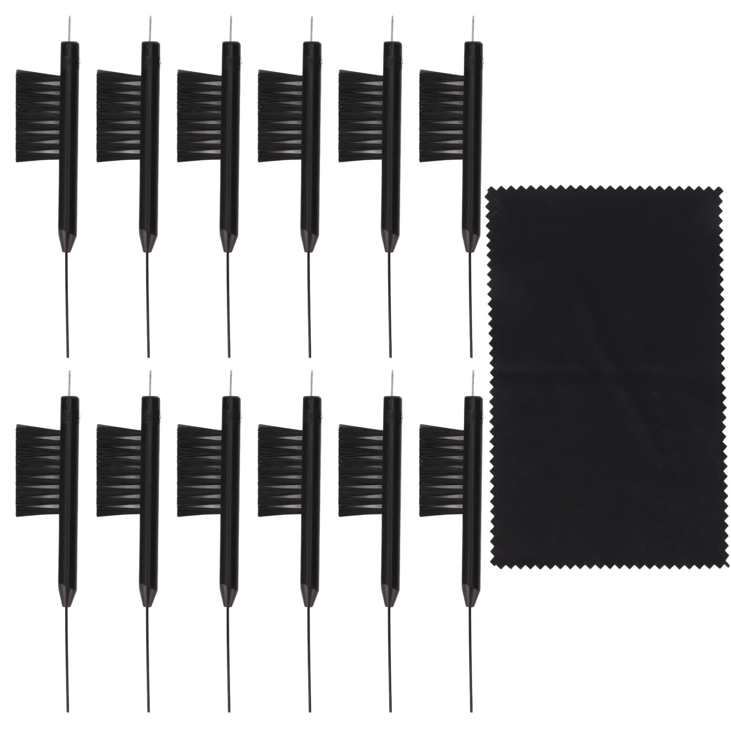 Professional Hearing Amplifier Cleaning Brush with Wax Loop Vent Cleaner Set Portable Soft Cleaning Cloth