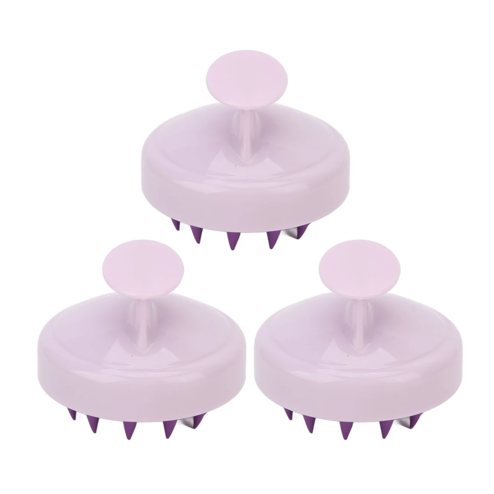 3Pcs Hair Scalp Massager Shampoo Brush Scrubber for Remove Dandruff Women Men Care Tool