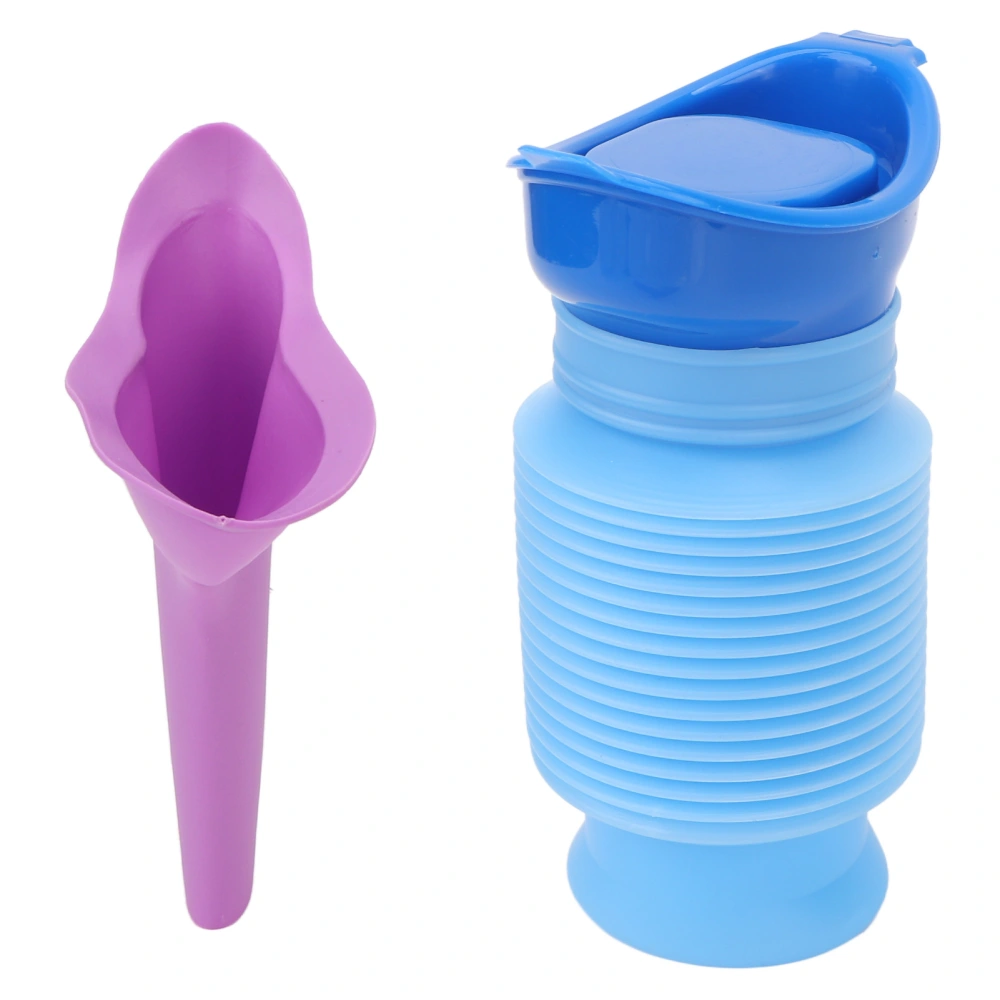 2pcs Retractable Urinal Portable Standing Leakproof Smooth Edges Large Capacity Travel Pee Cup for Male Female Kids