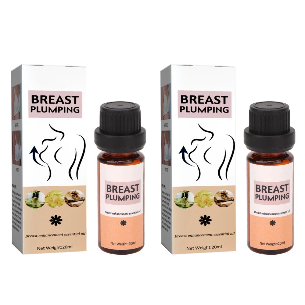 2Pcs 20ml Breast Enhancement Oil Massage Skin Tightening Care Firming Lifting Skincare