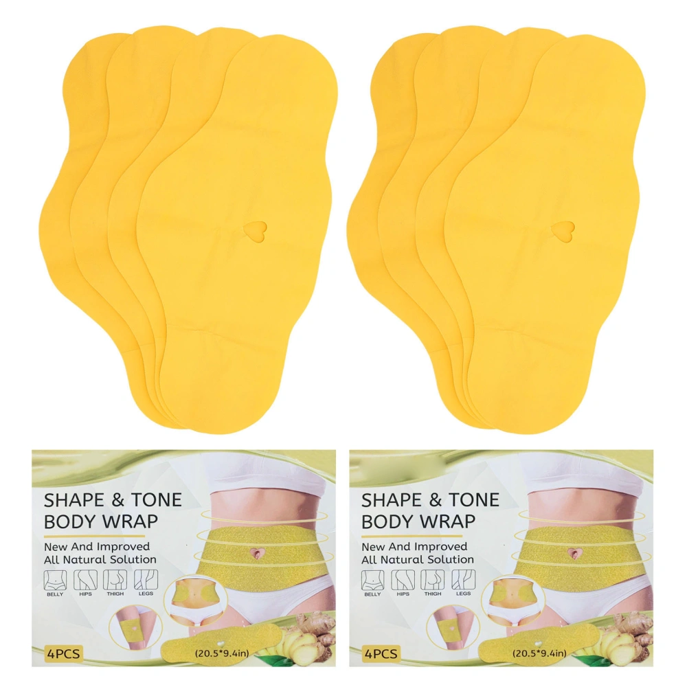 8pcs Body Slimming Patch Shaping Lifting Firming Safe Gentle Herb Breathable Belly Patches for Office Worker