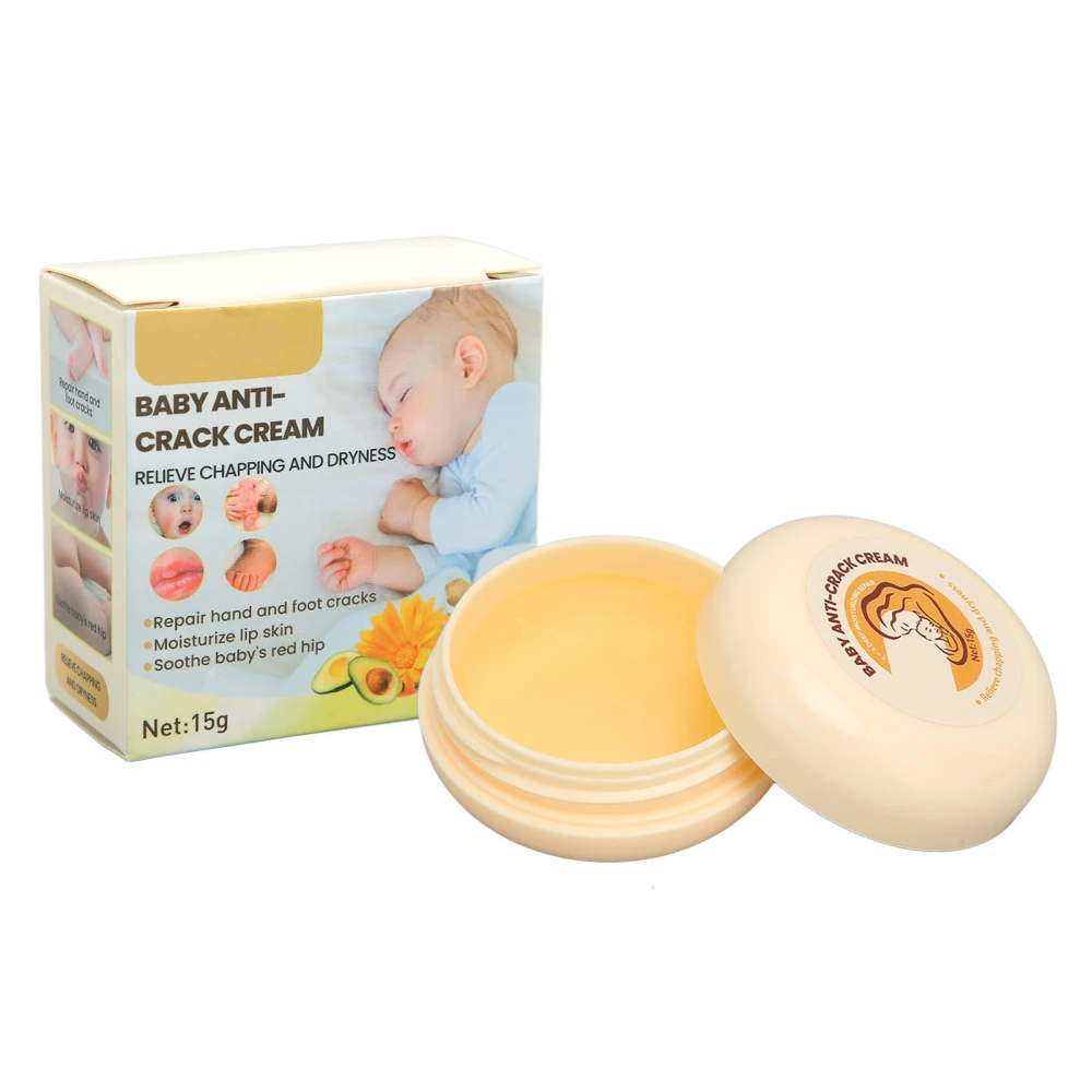 15g Baby Moisturizing Cream Anti Cracking Plant Extract Cream Texture Baby Skin Care for Travel