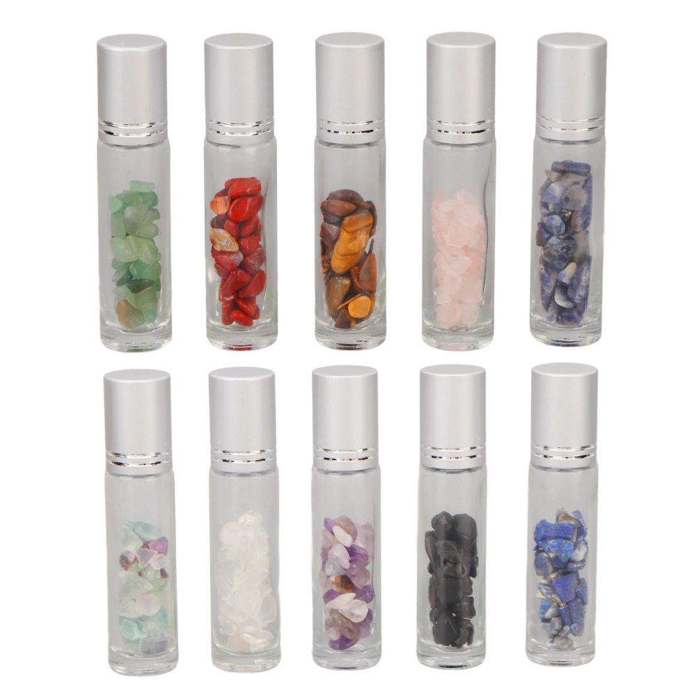 10Pcs Essential Oil Roller Bottle Leakproof Transparent Glass Bottle DIY for Massage