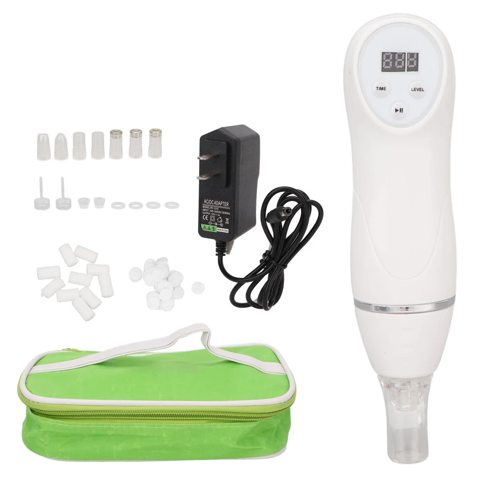 Vacuum Microdermabrasion Machine 3 Gear Deep Cleaning 8 Suction Heads Blackhead Remover 100‑240V US Plug