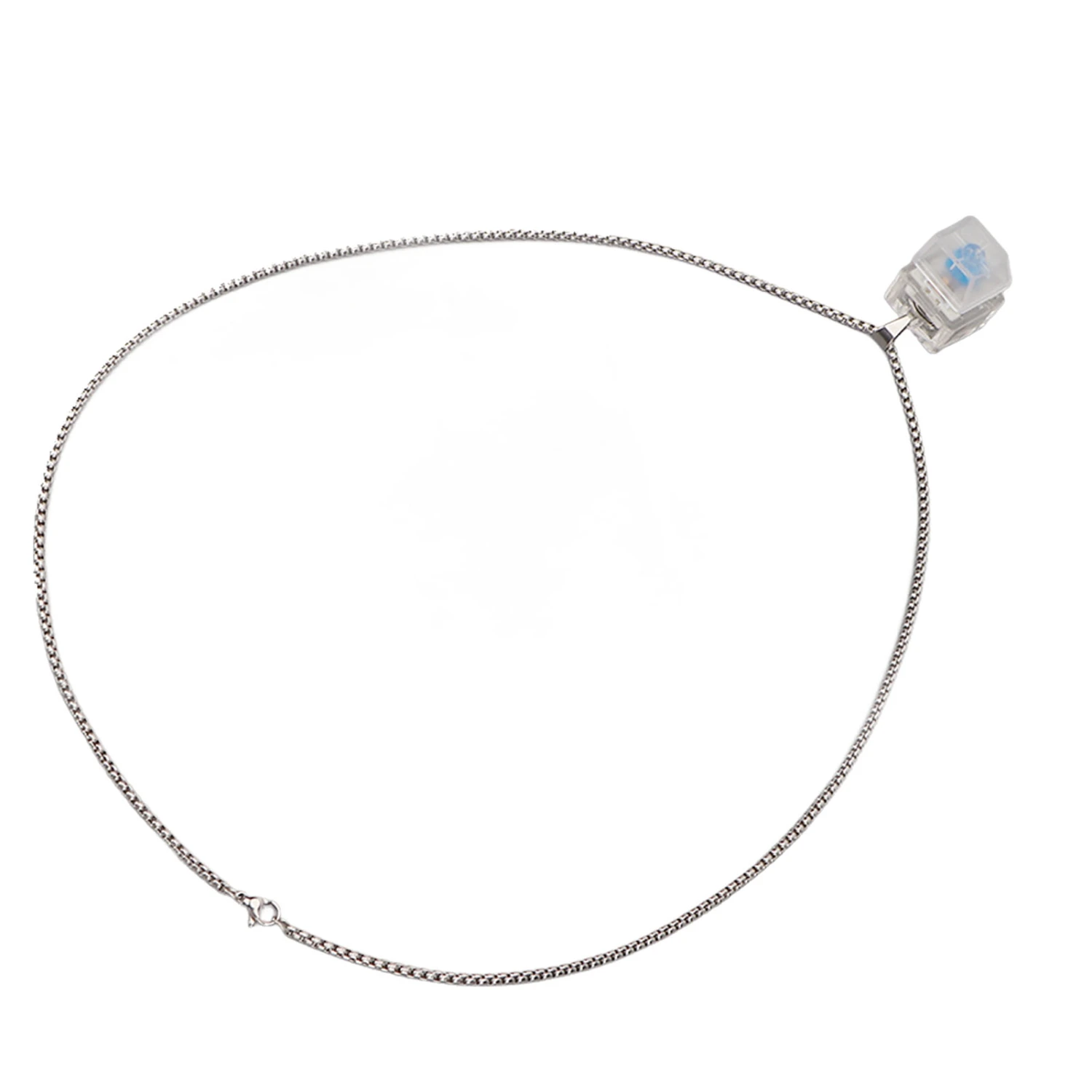 Stress Relief Necklace LED Portable Resin Fashionable Anxiety Necklace for Women Men