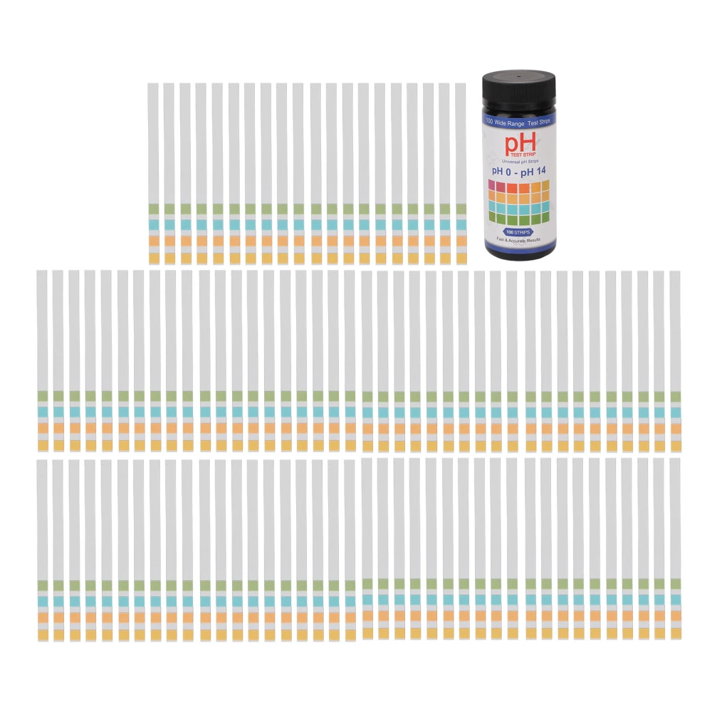 100 PCS PH Test Strips Fast Accurate Result Portable PH Reagent Strips for Testing Saliva Urine Liquid