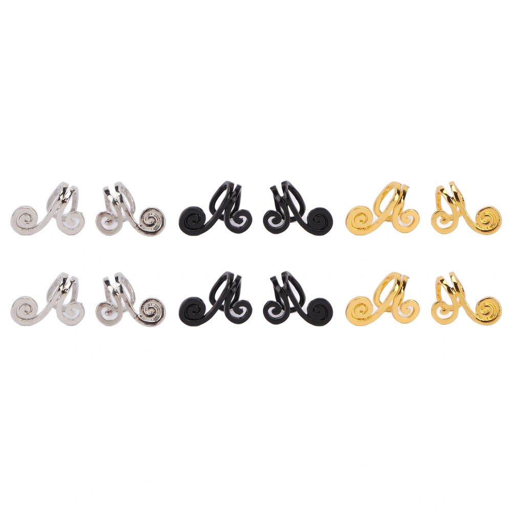 6 Pairs Acupressure Earrings Weight Loss Gold Silver Black Auriculotherapy Earrings for Girl Mother