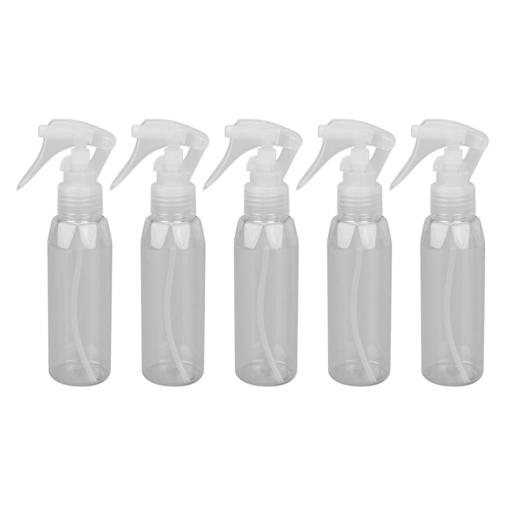 5pcs 100ml Plastic Spray Bottle Transparent Recyclable Plastic Empty Spray Bottle Travel Spray Bottle for Lotions Alcohol