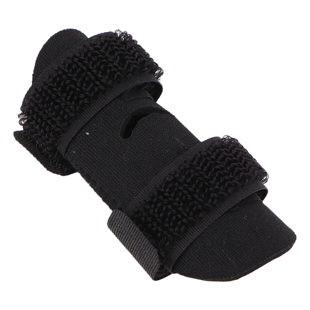 Finger Sleeve Support Adjustable Protector Black Finger Splints Wrap for Basketball Volleyball Baseball S