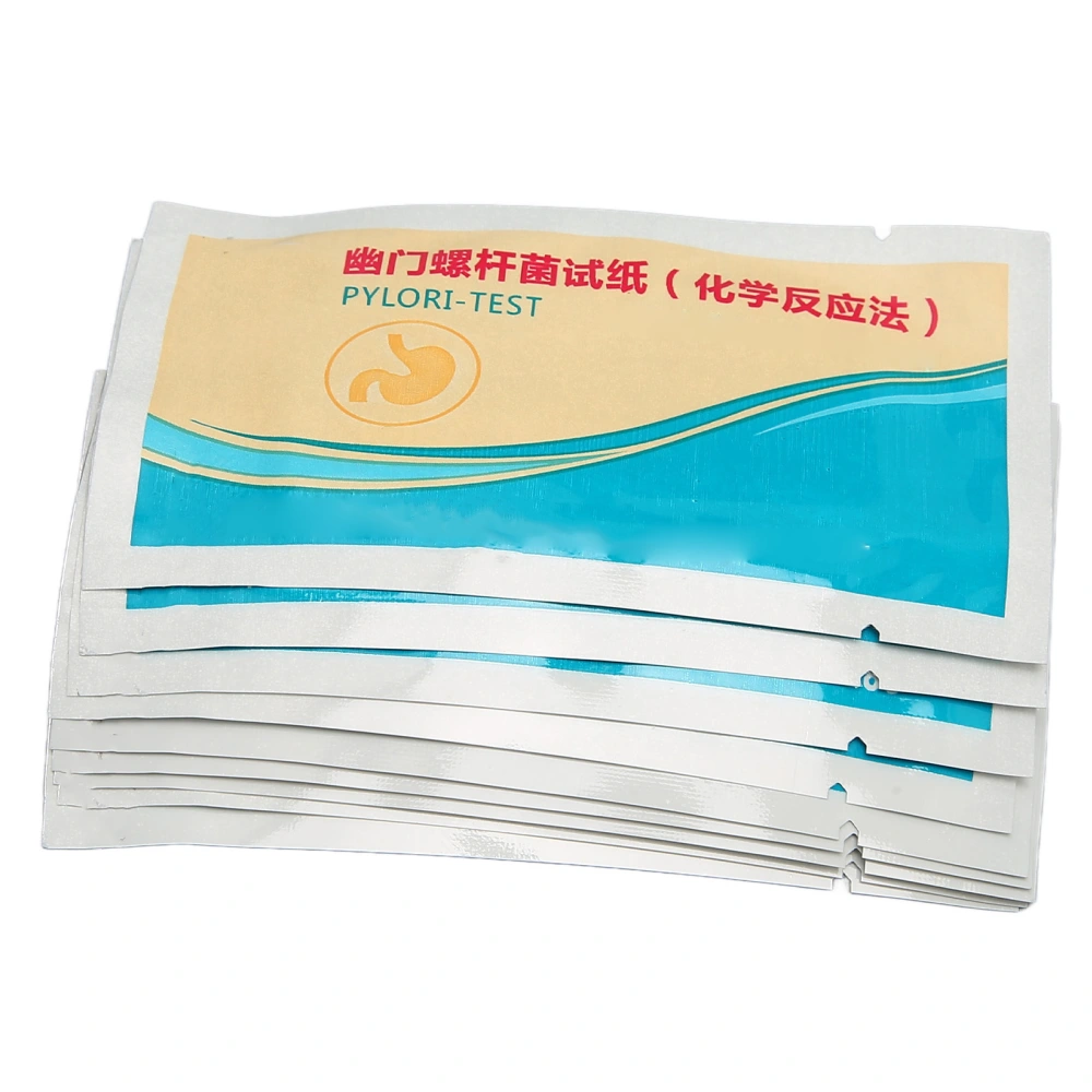 10 Pack H Pylori Test Paper Disposable Hygienic Fast Accurate Testing Painless Health Care Helicobacte Test Tool