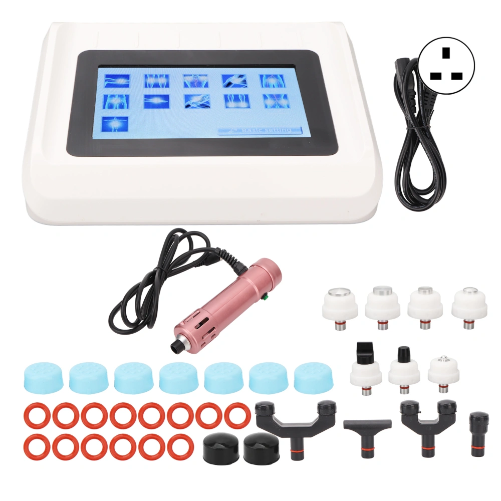 ED Shockwave Treatment Device Improve Circulation Reduce Discomfort Electric Shockwave Therapy Machine Rose Gold 100‑240V UK Plug