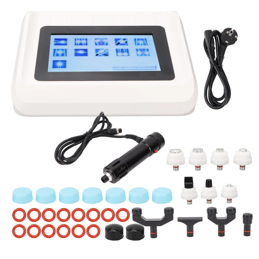 Body Shockwave Therapy Machine Black ED Electric Extracorporeal Shockwave Therapy Device 100‑240V EU Plug