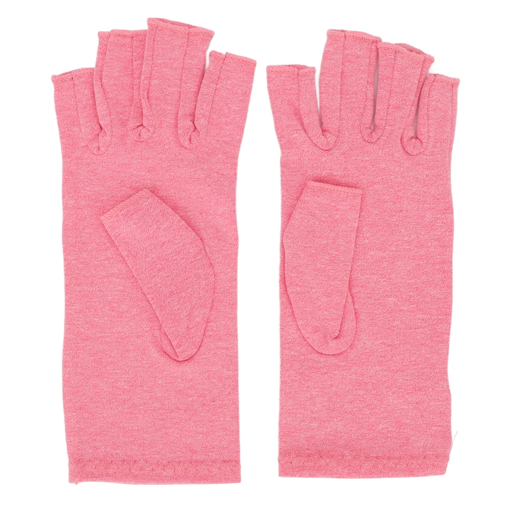 Arthritis Compression Gloves Rheumatoid Carpal Tunnel Soreness Relief Fingerless Gloves for Computer Typing L