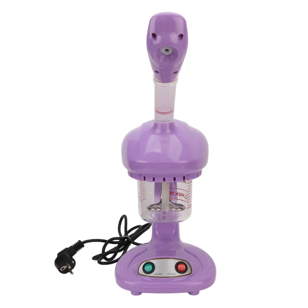 Face Steaming Machine Warm Nano Mist Deep Cleaning Blackhead Removal Purple Beauty Moisturizing Machine 220V EU Plug